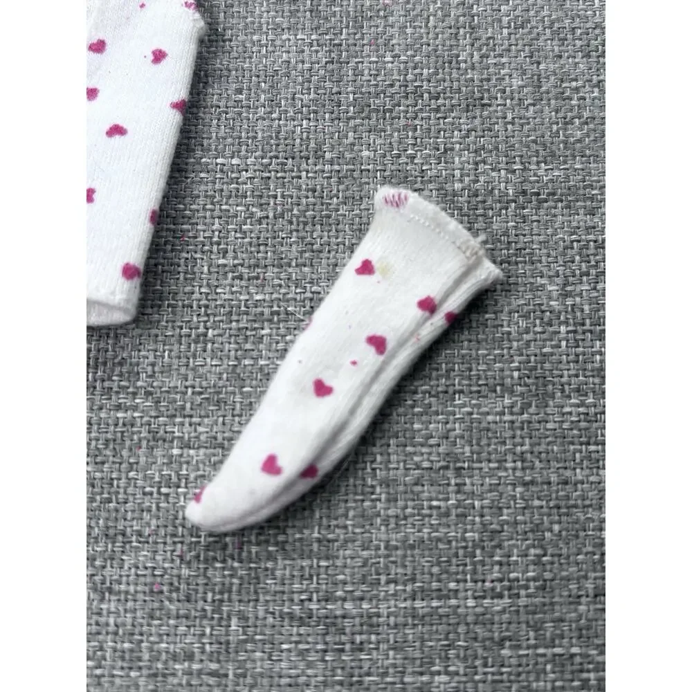 Barbie Doll dream wear valentines edition Pink Hearts Top Panties 1 Sock 80s 90s
